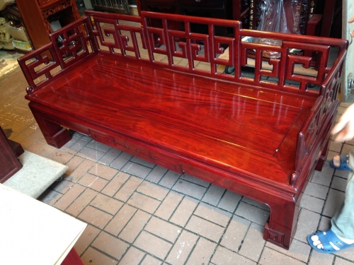 紅梨木製梳化床